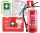 Mittleres Set für Unternehmen, Erste-Hilfe-Set, Feuerlöscher, 4 kg, Schilder