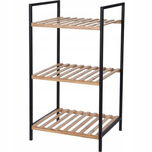  Bathroom Solutions Badezimmerregal, Schwarz, 33 x 38 x 70 cm