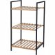  Bathroom Solutions Badezimmerregal, Schwarz, 33 x 38 x 70 cm
