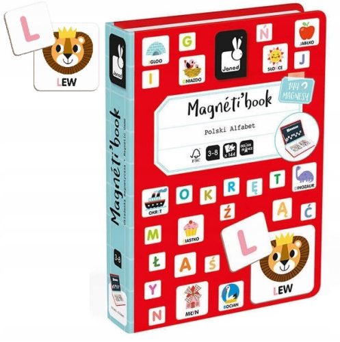  Magnetisches polnisches Alphabet-Puzzle JANOD MAGNETI