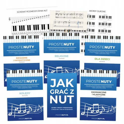  SIMPLE NOTE MEGA-PAKET MIT 5 BÜCHERN, AKKORDEN, KLAVIERANLEITUNG, KEYBOARD (PDF)
