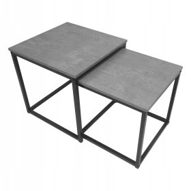    Kontrast SK101B Couchtisch quadratisch 50 x 50 x 50,5cm Beton