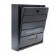 Darco Wohnbriefkasten 43,8x39,6x9 cm Anthrazit