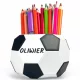  Buntstift-Organizer für den Schreibtisch, BALL-Geschenk für einen Fußballspieler, Jungen, Name 3D BIO