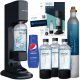  SPINELL-SODA-WASSER-SÄTTIGUNGSFLASCHEN, PEPSI-SIRUP