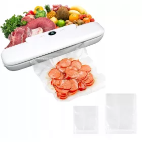   VAKUUMVERPACKUNGSMASCHINE FÜR LEBENSMITTEL, WETTER + TASCHEN