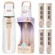  Dafi Solid Filterflasche 0,7 l beige/braun + Dafi Solid und Soft Filtereinsatz 3 Stk.