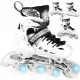  Nils Extreme 4in1 verstellbare Inline-Skates, Größen 39-42, Weiß und Schwarz