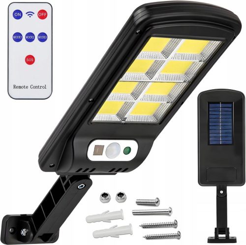 Lampen für Fassaden Fassadenleuchte 300 W 6000 lm, batteriebetrieben, solarbetrieben