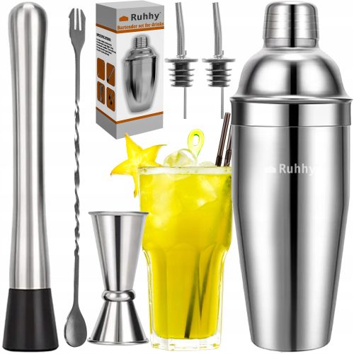 Ruhhy 21508 Barkeeper-Set für Getränke, 6-tlg.