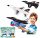  STYROFOAM-FLUGZEUG + STARTER, 2er-Set, GROSS
