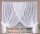  Fertiges Voile-Vorhang-Set 600 x 240 Guipure
