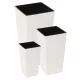  Blumentopf Lamela 25 cm x 25 x 46,5 cm Durchmesser 25 cm Kunststoff creme + 2 weitere Produkte
