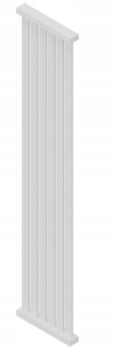  Vertikaler Raumheizkörper Weiß 120x32 Korfu