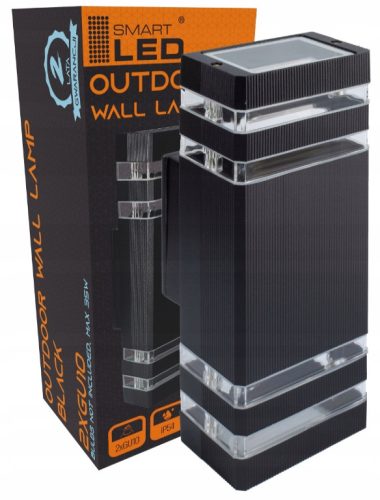 Smartled Gartenwandleuchte schwarz GU10 35 W