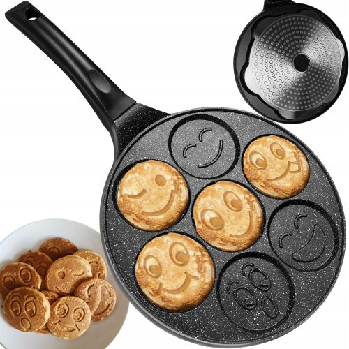 Bratpfannen Ruhhy 19317 Eier- und Pfannkuchenpfanne, 26 cm, schwarz