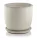  Polnix Blumentopf 20 cm x 23 x 20 cm Durchmesser 23 cm Keramik creme