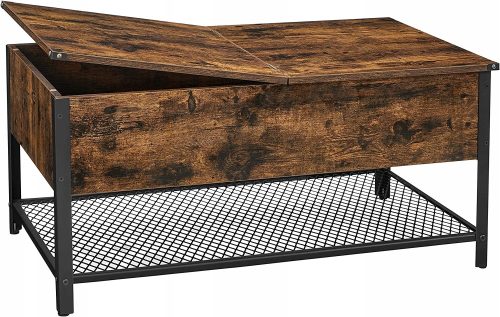  Songmics Vasagle rechteckiger Couchtisch 100 x 55 x 47 cm in Brauntönen