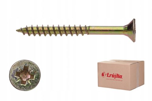 GEHÄRTETE HOLZSCHRAUBEN 4,5x70 mm VERZINKT 1kg