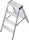 Krause Leiter 2,4 m Aluminium 1 x 4 bis 150 kg