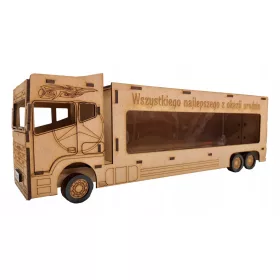    Wasserwagen TIR Geschenk-LKW-Verpackung zum Fahrergeburtstag 18 40 50