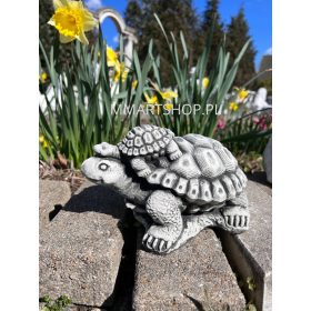  Gartenfigur Schildkröten Familie Gartendekoration