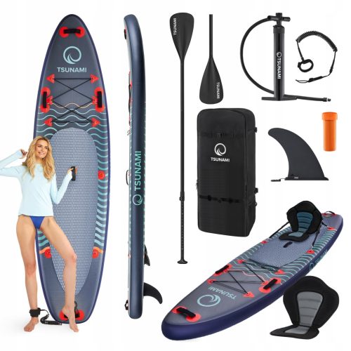  TSUNAMI SUP-BOARD ZUM SCHWIMMEN, AUFBLASBARES STAND-UP-PADDEL-ZUBEHÖR 350 cm