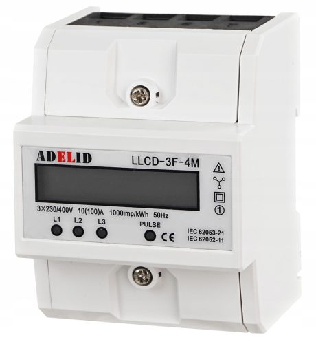 Adelid 400 V IP20 10 A Zähler