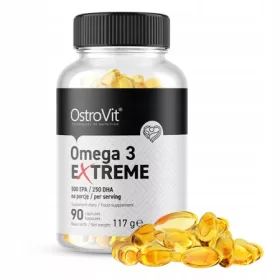   OstroVit Omega 3 Extreme – Hochkonzentrierte Fischöl-Kapseln für Herz und Gehirn, 90 Stück