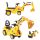  Rätselschieber, Gehhilfe, Bagger, 3-in-1-Toilettenwagen, großes Auto für Kinder