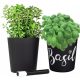 Töpfe und Pflanzgefäße für den Außenbereich und den Garten Trend Glass Blumentopf 12,5 cm x 12,5 x 13,5 cm Durchmesser 12,5 cm Glas schwarz