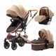  VERSTELLBARER GRIFF, MULTIFUNKTIONALER KINDERWAGEN 3-in-1-SITZKOSTENLOSES SET