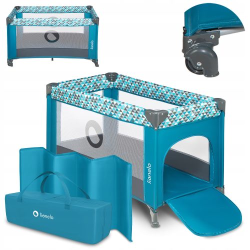  Reisebett Lionelo 65 x 125 cm, Blautöne