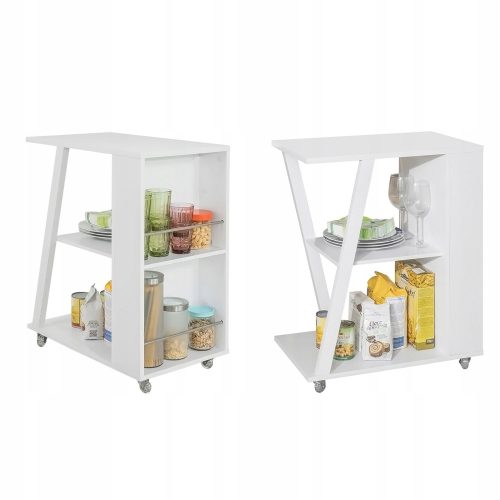  SoBuy weißer Küchenschrank 60 x 38 x 77 cm, Frontfarbe: Weiß