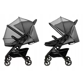 Kinder-Moskitonetz für einen Kinderwagen, schwarzer Bezug