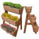  Blumentopf 67 cm x 67 x 92 cm, Holz, Braun- und Beigetöne