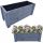 Töpfe und Pflanzgefäße für den Außenbereich und den Garten Blumentopf DAISY 80 cm x 30 x 32 cm, Holztöne in Braun und Beige