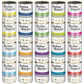    DOLINA NOTECI Premium Nassfutter für Hunde, GESCHMACKSMIX, 40 x 400 g, getreidefrei