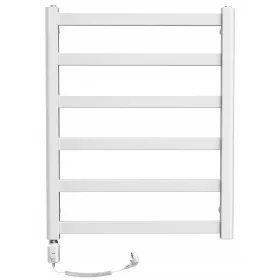    JKTERM elektrischer Badezimmerheizkörper 300 W 530 x 610 mm weiß