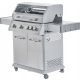  GAS-GARTENGRILL MIT GLAS 5 BRENNER 4+1 14,2KW GUSSEISENROST YATO