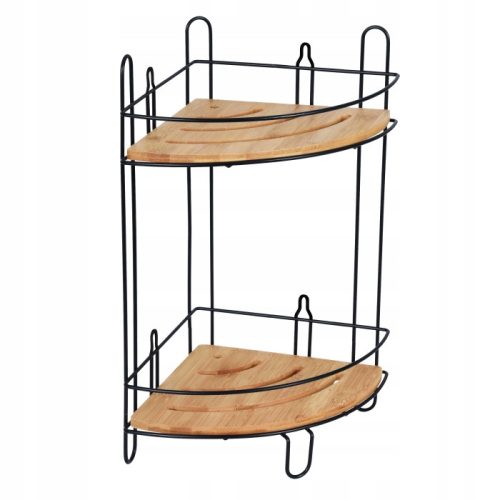  Bisk Umbra 08161 Badezimmer-Eckregal mit 2 Ebenen