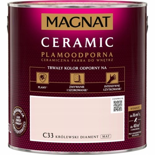 Keramische Wandfarbe Magnat 2,5 l Królewski Diament C33 matt