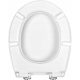 Toilettensitze Hamberger President Toilettensitz, weißes Polypropylen