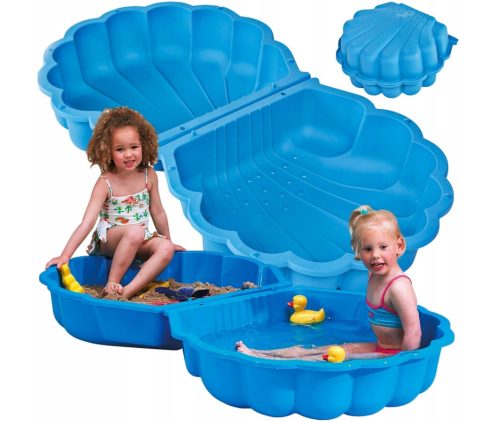Sandkästen für Kinder GROSSER GESCHLOSSENER SANDKASTEN XXL-POOL 2in1-SHELL