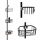 Yoka Home SCOPIC Badezimmerregal, schwarz