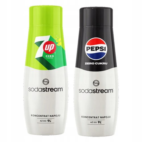  SodaStream 7 Up Diet 201058 Kohlensäuresirup 440 ml grün + SodaStream Pepsi MAX Sirup 440 ml