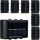  Decorya Gartenwandleuchte, Dunkelgrau, Schwarz, Graphit, integrierte 1-W-LED-Quelle