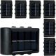  Decorya Gartenwandleuchte, Dunkelgrau, Schwarz, Graphit, integrierte 1-W-LED-Quelle