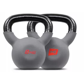 Kettlebelle Hop-Sport 8 kg grau