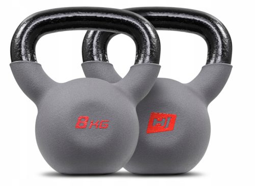  Kettlebelle Hop-Sport 8 kg grau